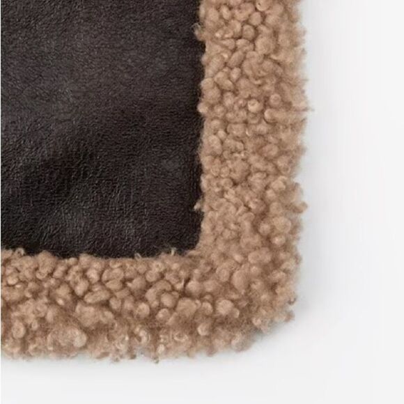 Zara Double Faced Faux Sheepskin Shearling Scarf - Picture 6 of 11